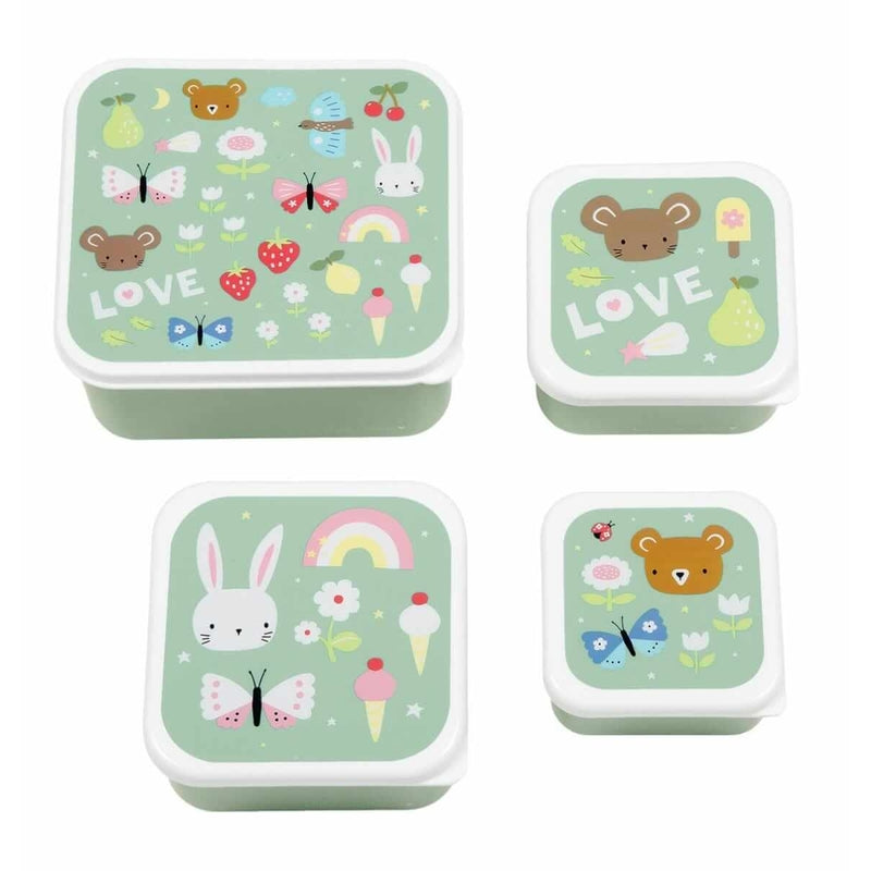 A Little Lovely Company Lunch & Snack Box Set