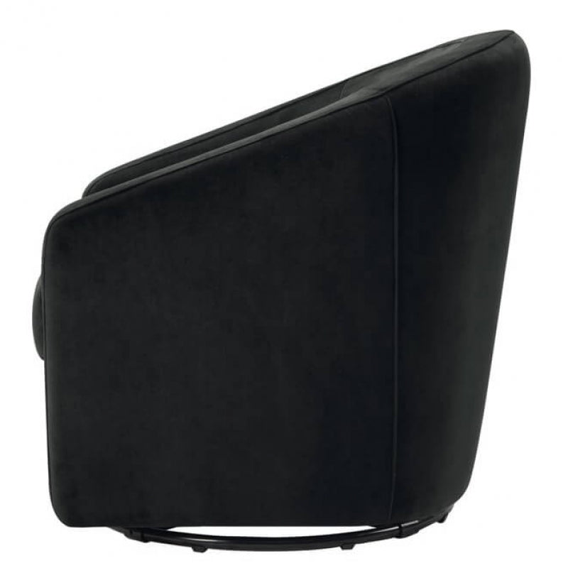 Babyletto Madison Swivel Glider - Black Velvet