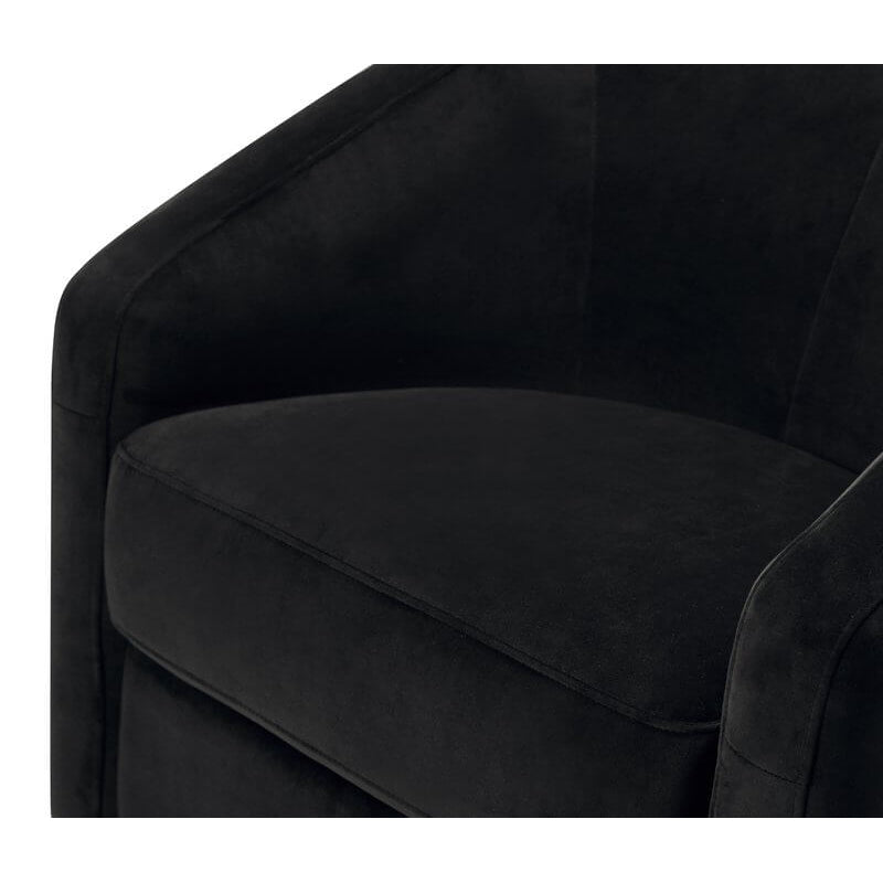 Babyletto Madison Swivel Glider - Black Velvet
