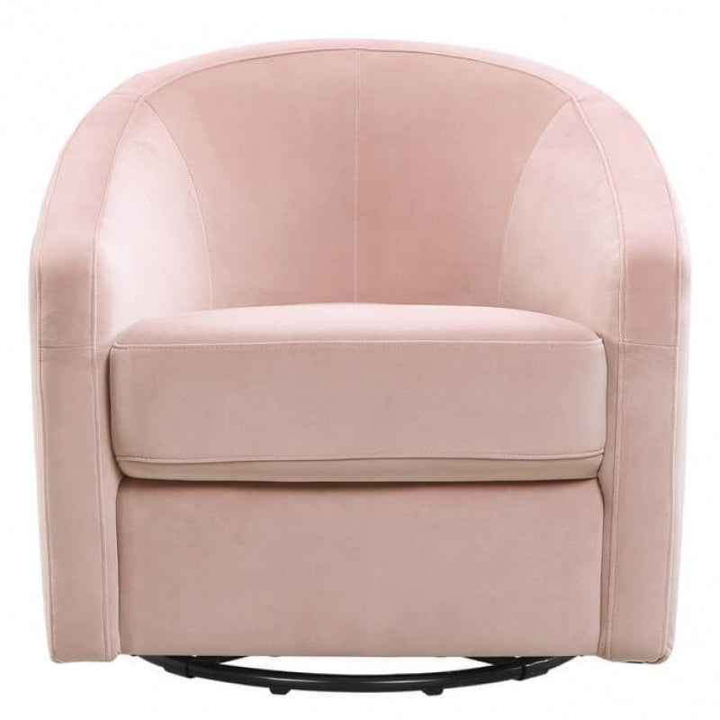 Babyletto Madison Swivel Glider - Blush Pink Velvet