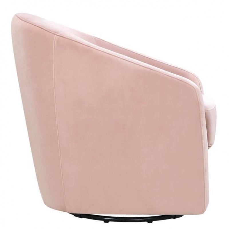 Babyletto Madison Swivel Glider - Blush Pink Velvet