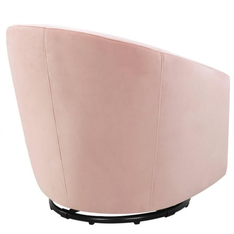 Babyletto Madison Swivel Glider - Blush Pink Velvet