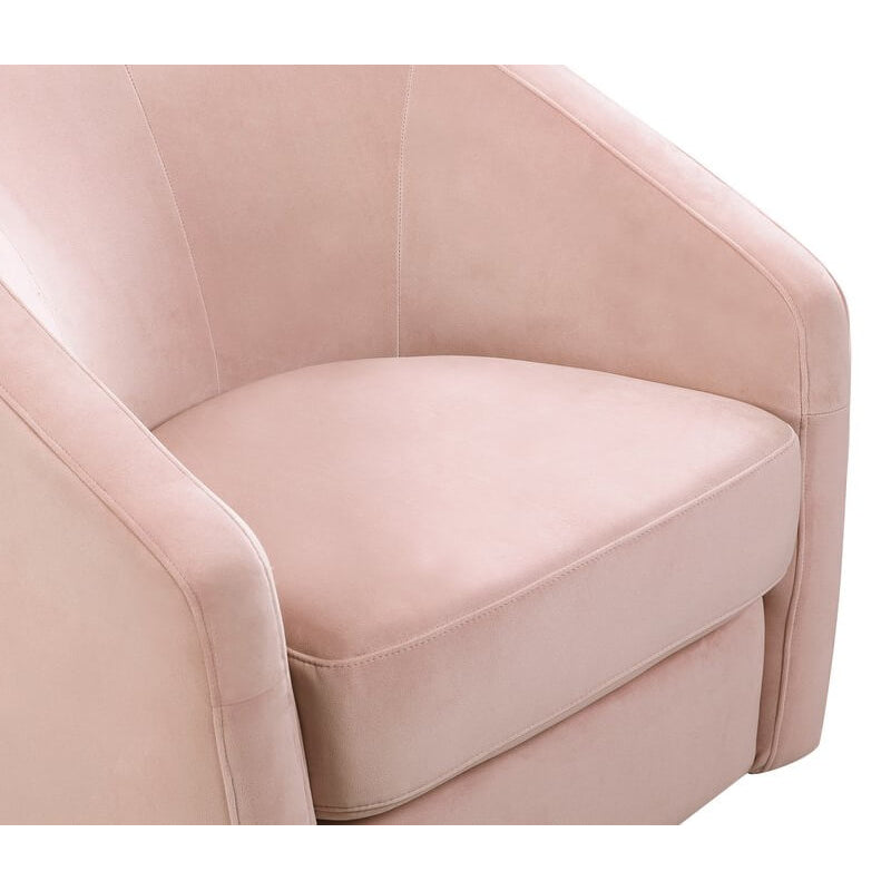 Babyletto Madison Swivel Glider - Blush Pink Velvet