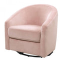 Babyletto Madison Swivel Glider - Blush Pink Velvet