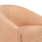 Babyletto Madison 旋轉滑翔椅 - Canyon 天鵝絨棋盤格紋，淺色木質底座