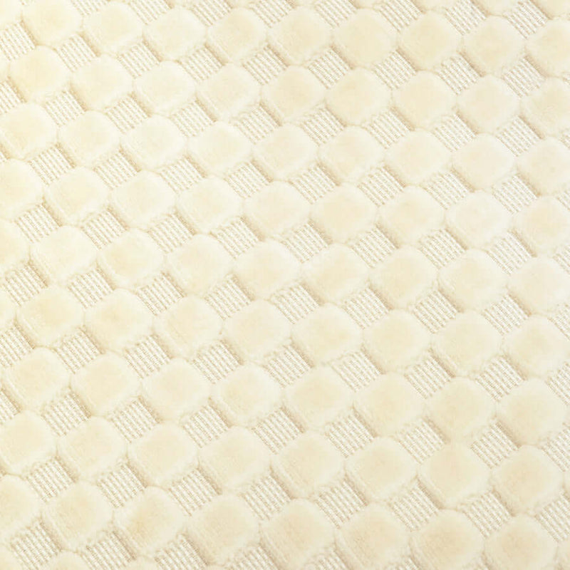Babyletto Madison Swivel Glider - Ivory Velvet Checker with Light Wood Base