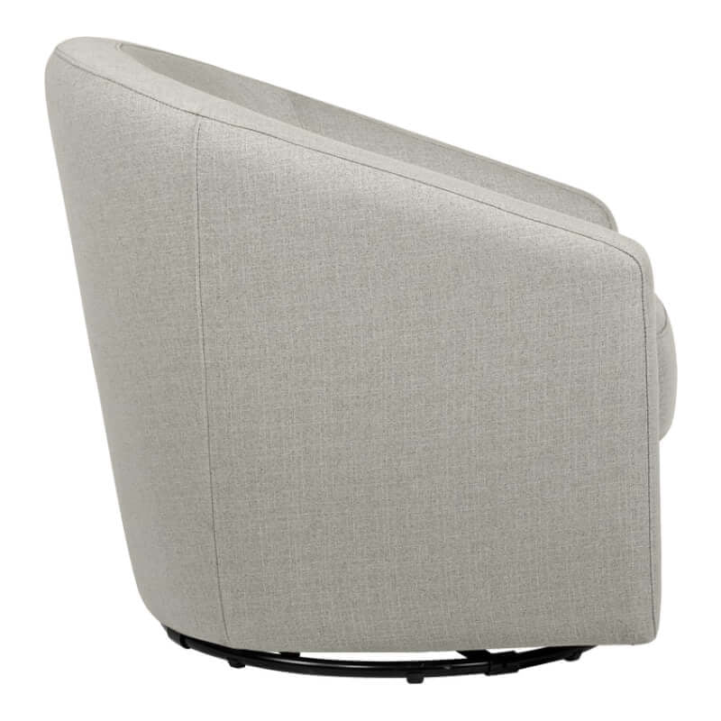 Babyletto Madison 旋轉滑翔椅 - 高性能灰色環保斜紋布