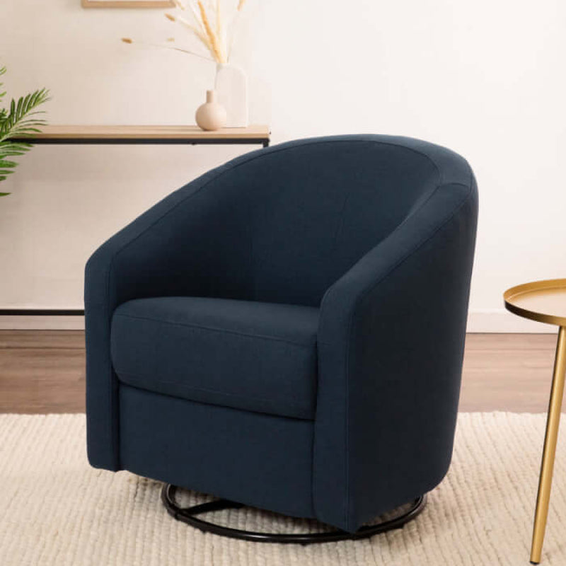 Babyletto Madison Swivel Glider - Performance Navy Eco-Twill