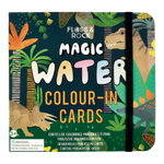 Floss & Rock Magic Water Colour-In Cards - Dinosaur