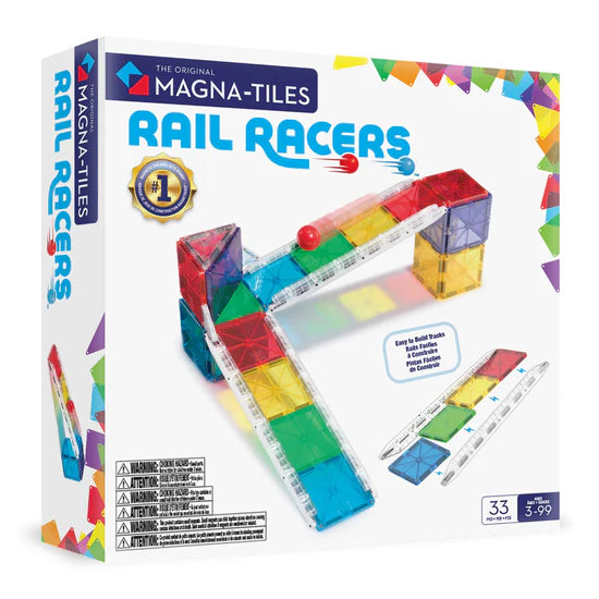 Magna-Tiles 軌道賽車™ 33 件套