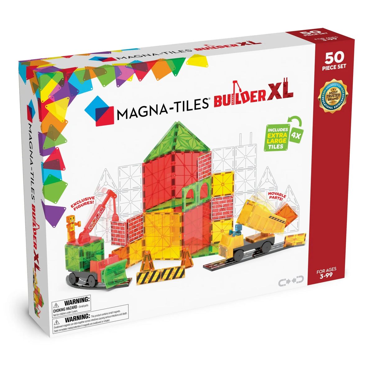 Magna-Tiles Builder XL 50 Piece Set