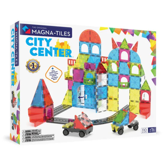Magna-Tiles 城市中心™ 110 片套裝