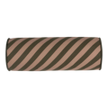 Nobodinoz Majestic Cylindric Cushion - Green Taupe Stripes
