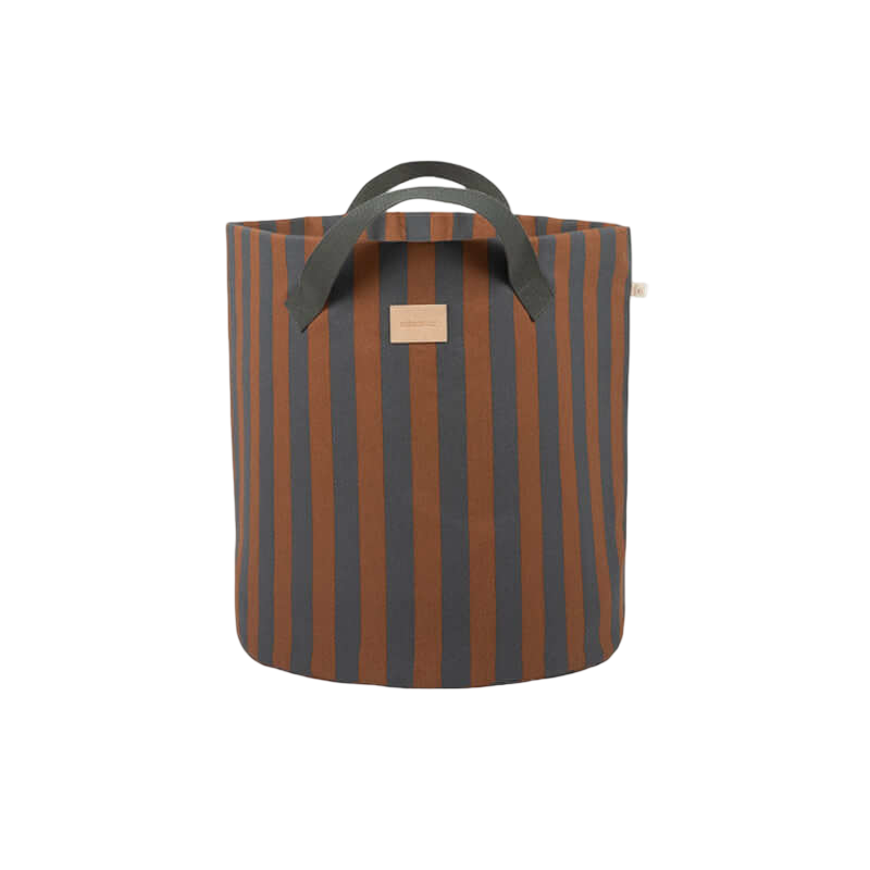 Nobodinoz Majestic Toybag - Blue Brown Stripes