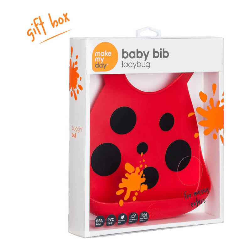 Make My Day Baby Bib - Ladybug