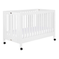 Babyletto Maki Full-Size Portable Folding Crib - White