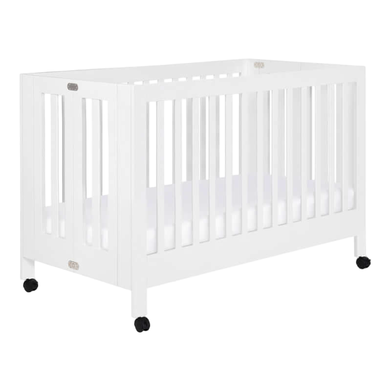 Babyletto Maki Full-Size Portable Folding Crib - White