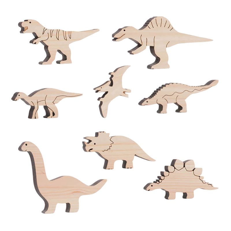 Mastro Geppetto Animal Building Blocks - Dino