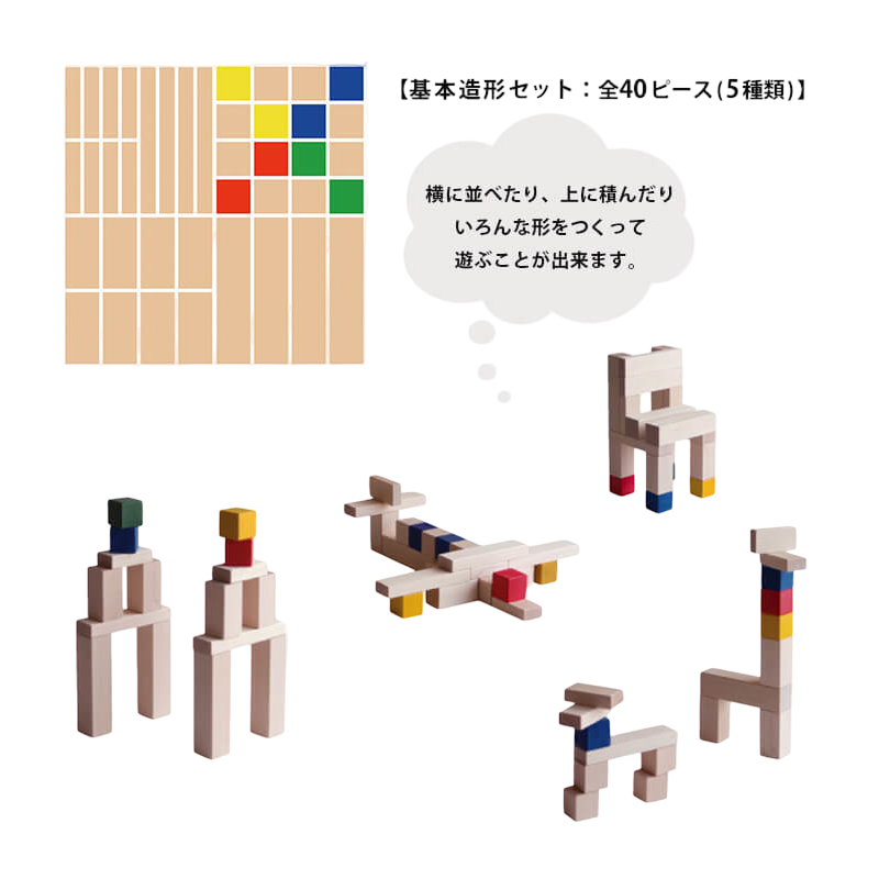 Mastro Geppetto Cubicolo 木製積木 - 底座