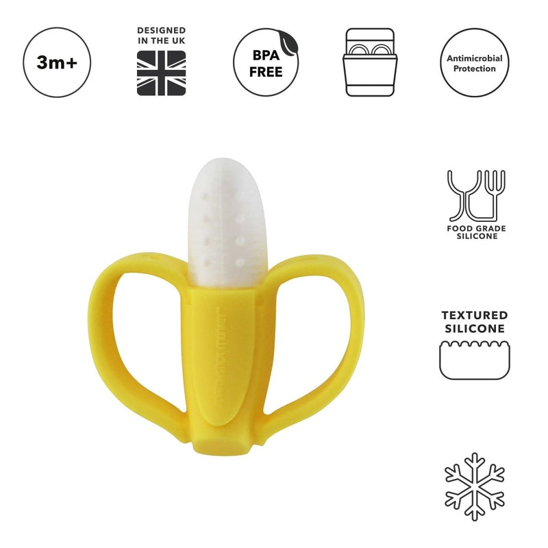 Matchstick Monkey Banana Soother and Teether - Yellow
