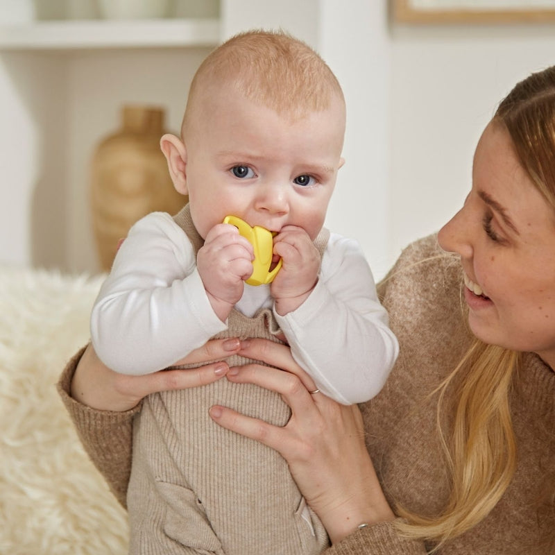 Matchstick Monkey Banana Soother and Teether - Yellow