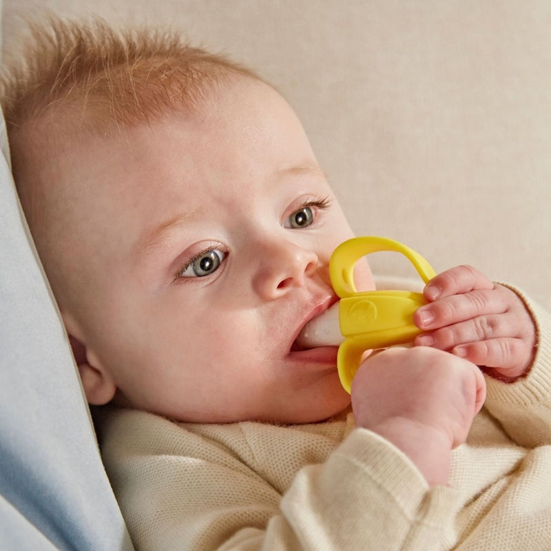 Matchstick Monkey Banana Soother and Teether - Yellow