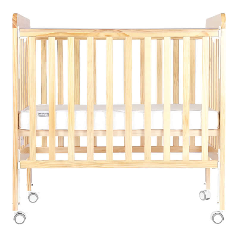 Baby Star Medi Baby Cot with 3" Mattress - Natural / New Zealand Pine