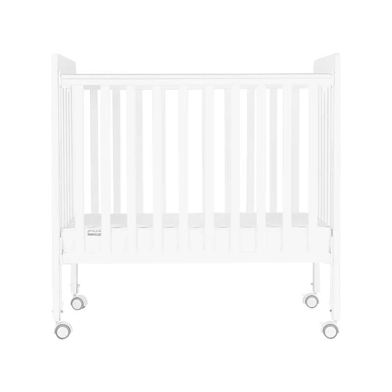 Baby Star Medi Baby Cot with 3" Mattress - White / New Zealand Pine