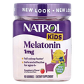 Natrol 兒童褪黑素軟糖，4歲以上適用，覆盆子口味，1毫克，90粒軟糖