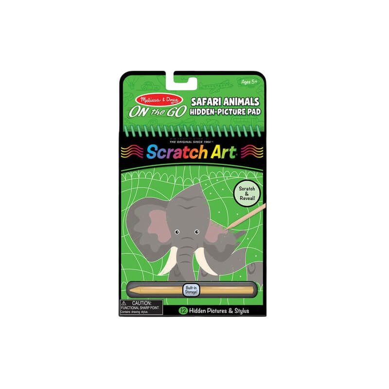 Melissa & Doug Scratch Art Color Reveal Pad - Safari