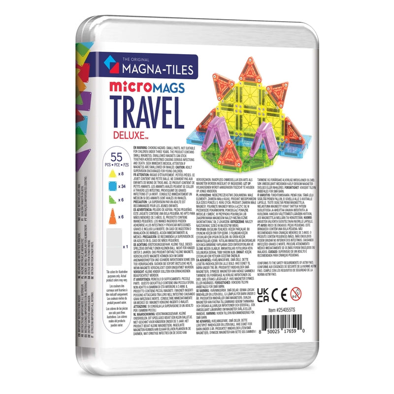 Magna-Tiles microMAGS Travel Set Deluxe™ 55 Piece Set