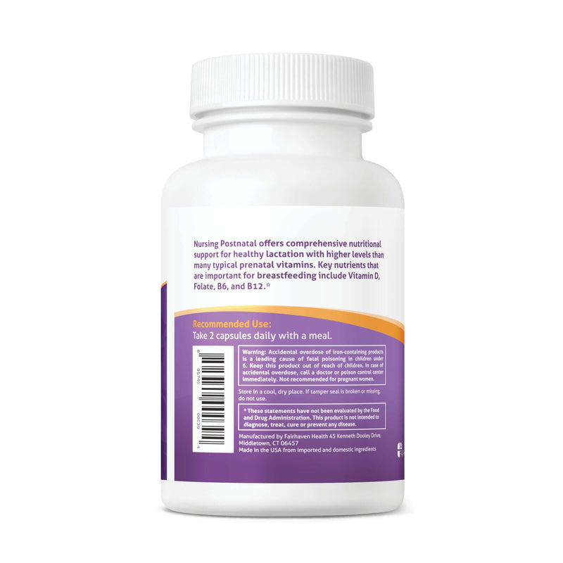 Fairhaven Health Milkies 哺乳期產後膠囊 60 粒