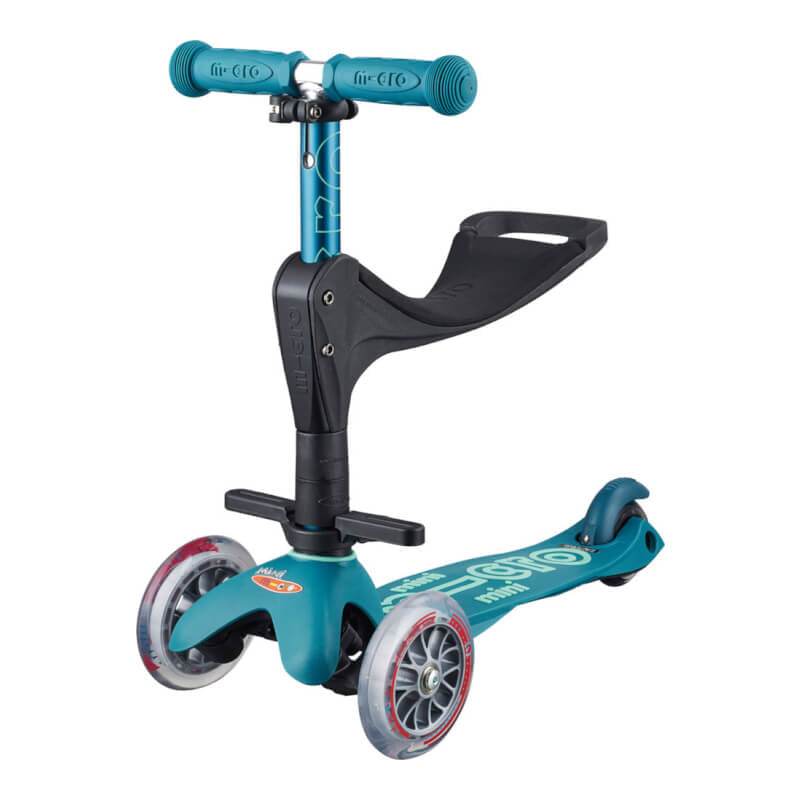 Micro Scooter Mini 3-in-1 Deluxe Plus with Push Along Handle