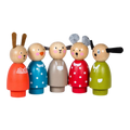 Moulin Roty La Grande Famille 5 角色組 7.5 公分（Sylvain、Jeanne、Albert、Nini、Julius）