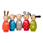 Moulin Roty La Grande Famille 5 角色組 7.5 公分（Sylvain、Jeanne、Albert、Nini、Julius）