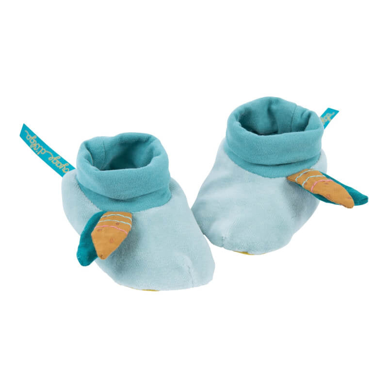 Moulin Roty Le Voyage d'Olga Josephine Baby Slippers 0-6mos