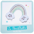 Moulin Roty Les Broc & Rolls Iron-On Embroidered Patch - Rainbow 7x7cm