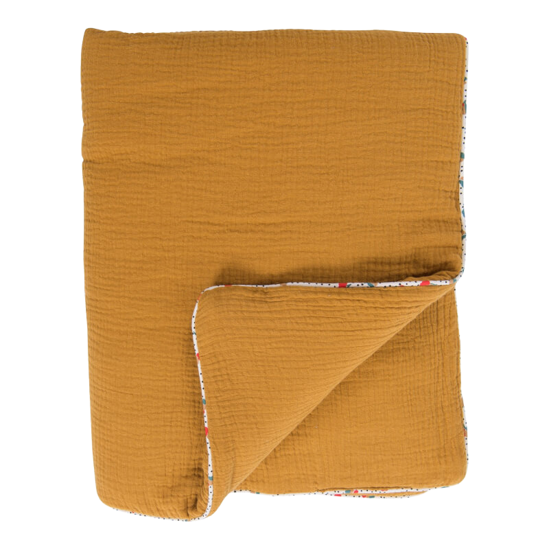Moulin Roty Jolis Trop Beaux 赭色毛毯 90x69 厘米