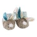 Moulin Roty Les Jolis Trop Beaux Rabbit 嬰兒拖鞋 0-6 個月