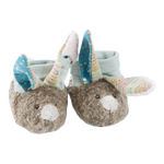 Moulin Roty Les Jolis Trop Beaux Rabbit 嬰兒拖鞋 0-6 個月