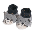 Moulin Roty Les Moustaches Fernand the Cat Baby Slippers 0-6mos