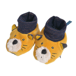 Moulin Roty Les Moustaches Lulu the Cat Baby Slippers 0-6mos