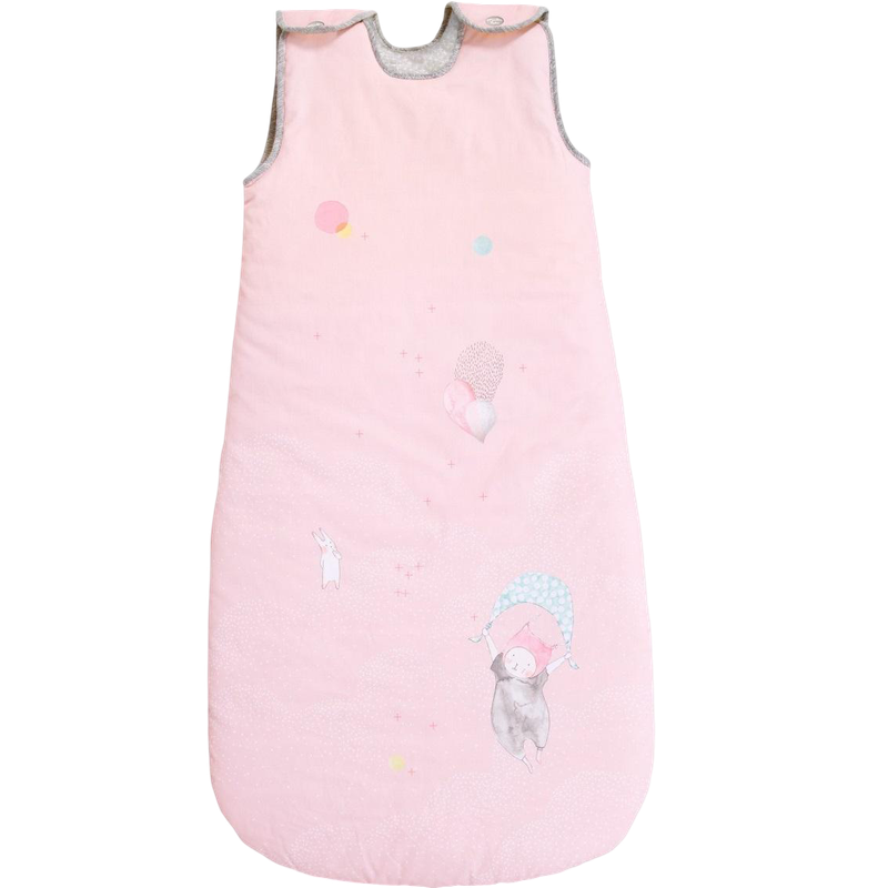Moulin Roty Les Petits Dodos Pink Sleeping Bag 90cm (3.5 TOG)