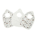 Little Somethings Muslin Baby Bib Set 3-Pack - Wildflower
