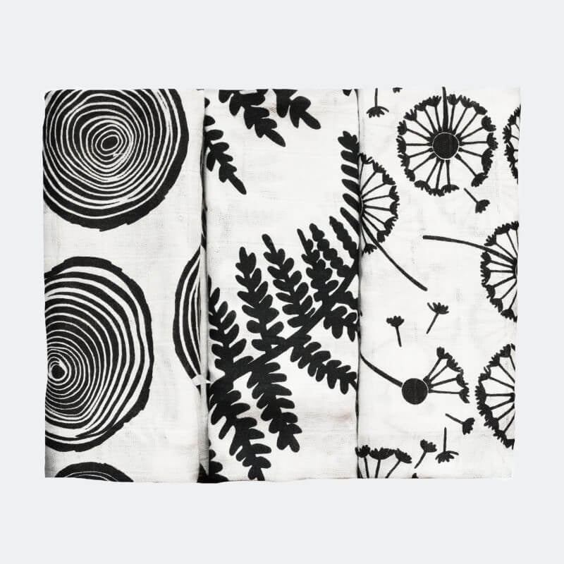Etta Loves Sensory Muslins 3 Pack - Plants