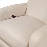 Babyletto Nami Recliner & Swivel Glider - Performance Beach Eco-Weave with Light Wood Base