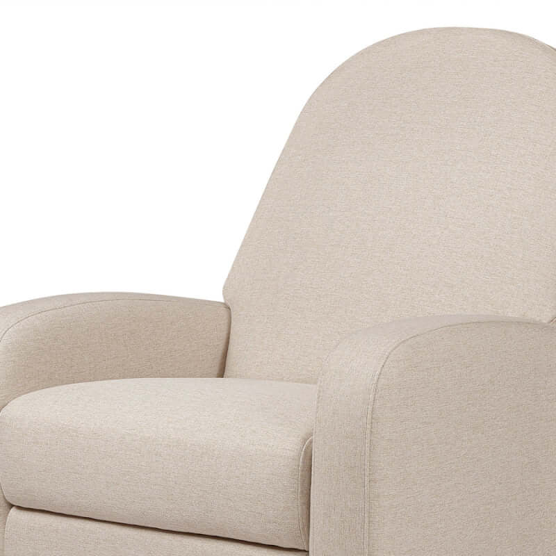 Babyletto Nami Recliner & Swivel Glider - Performance Beach Eco-Weave with Light Wood Base