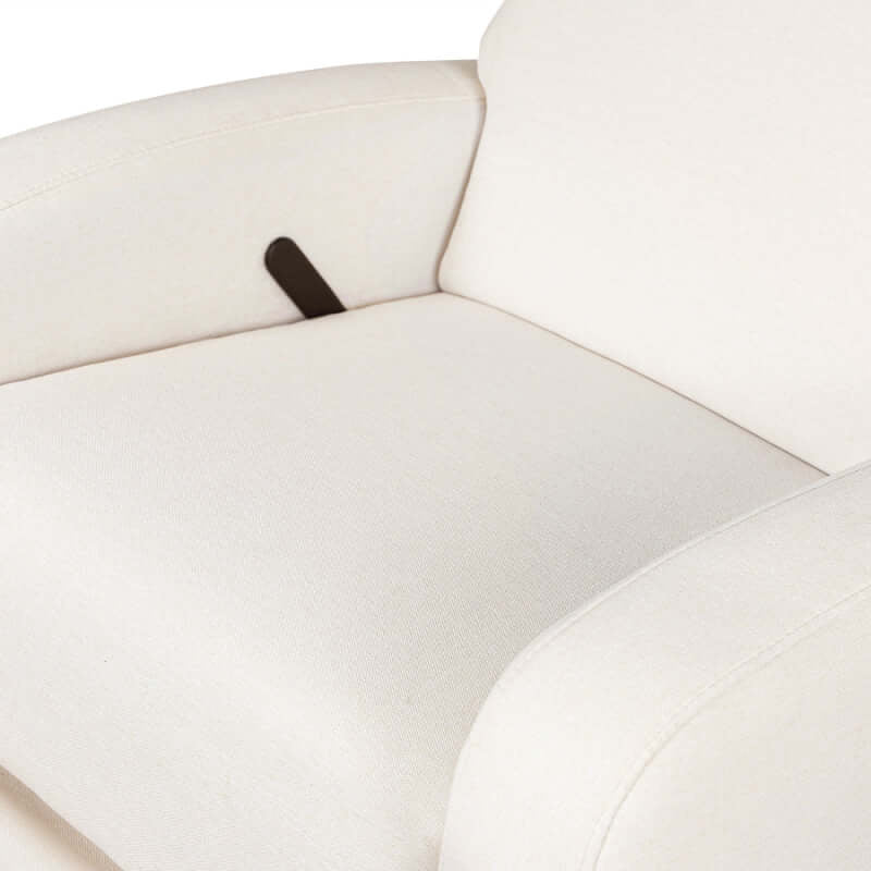 Babyletto Nami Recliner & Swivel Glider - Performance Cream Eco-Weave with Light Wood Base