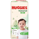 Huggies Natural Diapers - Large (60 pcs, 9-14 kgs)