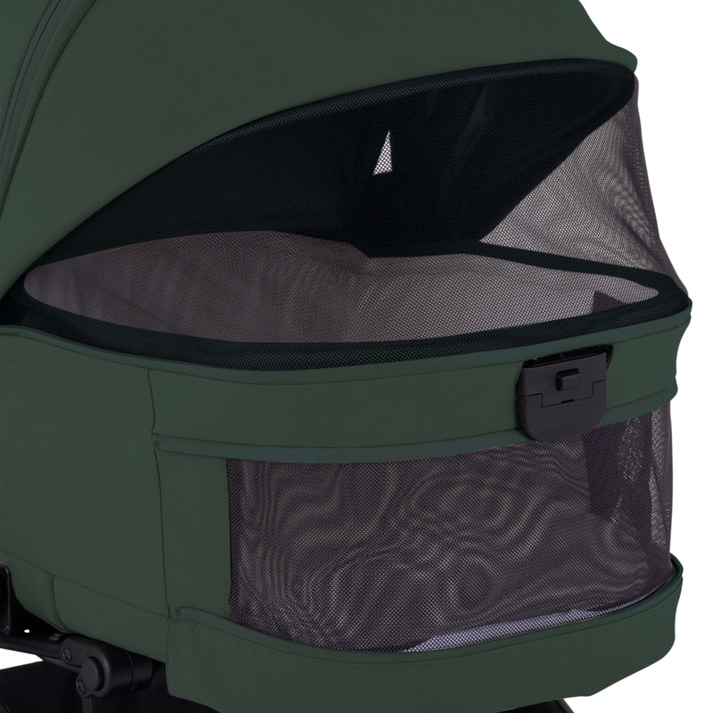 Silver Cross Nia Folding Carrycot Conifer Green